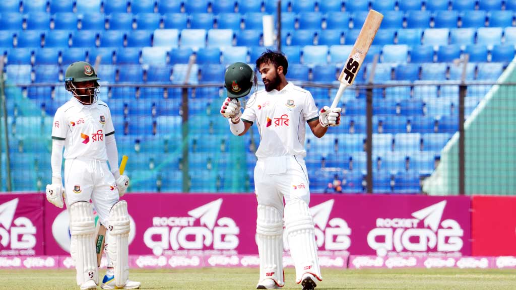 চার বছর পর সাদমানের সেঞ্চুরি